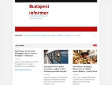 Tablet Screenshot of budapestinformer.com